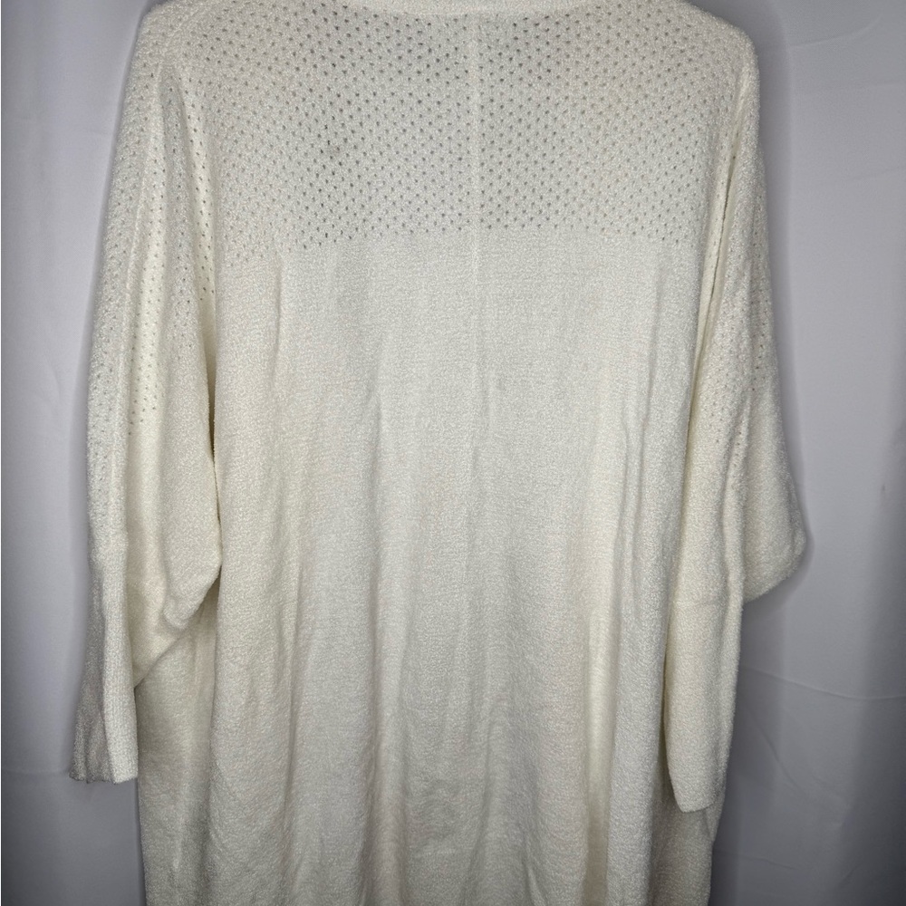 Barefoot Dreams Cozy Chic Ultra Lite Poutelle white cardigan size xl nwot - Picture 7 of 11